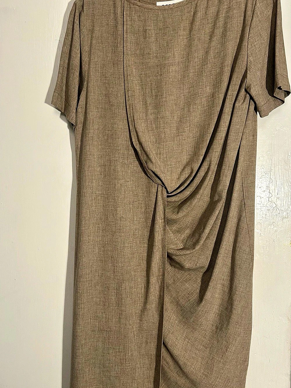 Pristine MM6 Archival 2011 Maison Martin Margiela Draped Dress in Beige NWT